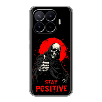 Силиконовый чехол на Xiaomi 17T Pro с принтом смешной скелет Силиконовый чехол на Xiaomi 17T Pro с принтом смешной скелет