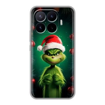 Силиконовый чехол на Xiaomi 17T Pro с принтом Гринч Новый год Рождество Силиконовый чехол на Xiaomi 17T Pro с принтом Гринч Новый год Рождество