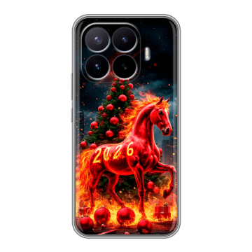 Силиконовый чехол на Xiaomi 17T Pro с принтом Новый год Силиконовый чехол на Xiaomi 17T Pro с принтом Новый год