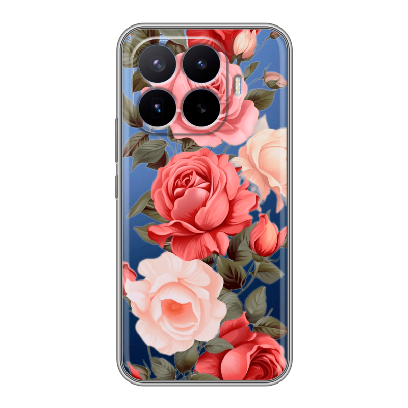 Силиконовый чехол на Xiaomi 17T Pro с принтом Розы Силиконовый чехол на Xiaomi 17T Pro с принтом Розы