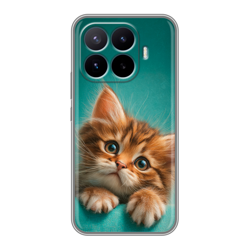 Силиконовый чехол на Xiaomi 17T Pro с принтом котенок Силиконовый чехол на Xiaomi 17T Pro с принтом котенок