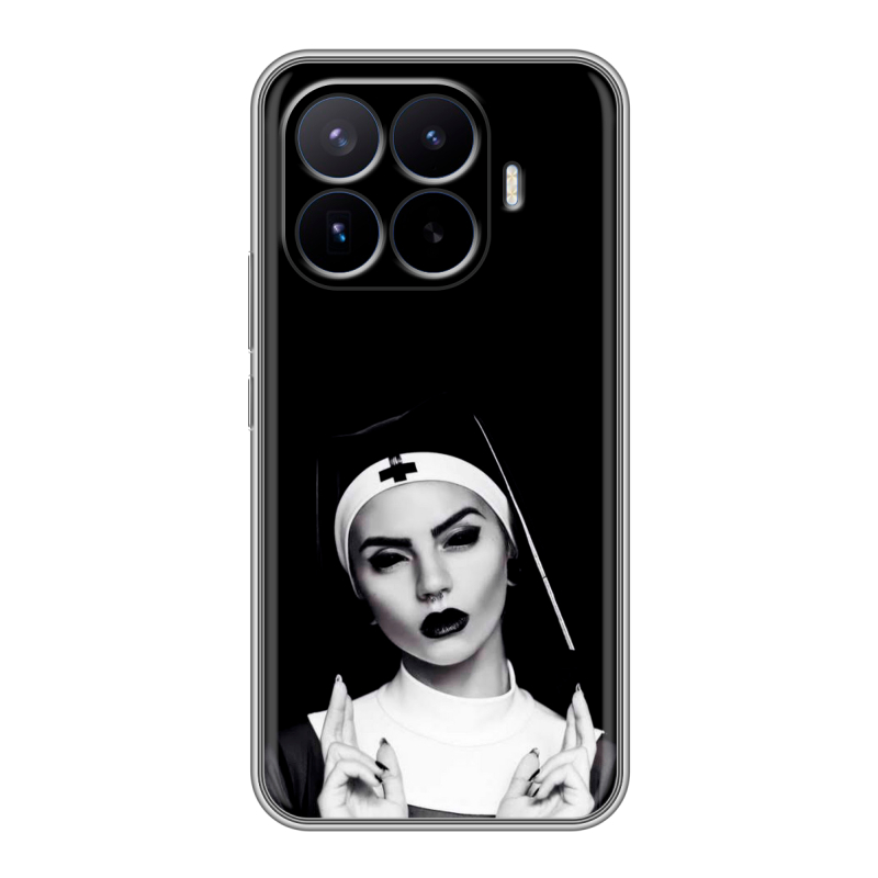 Силиконовый чехол на Xiaomi 17T Pro с принтом монашка Силиконовый чехол на Xiaomi 17T Pro с принтом монашка