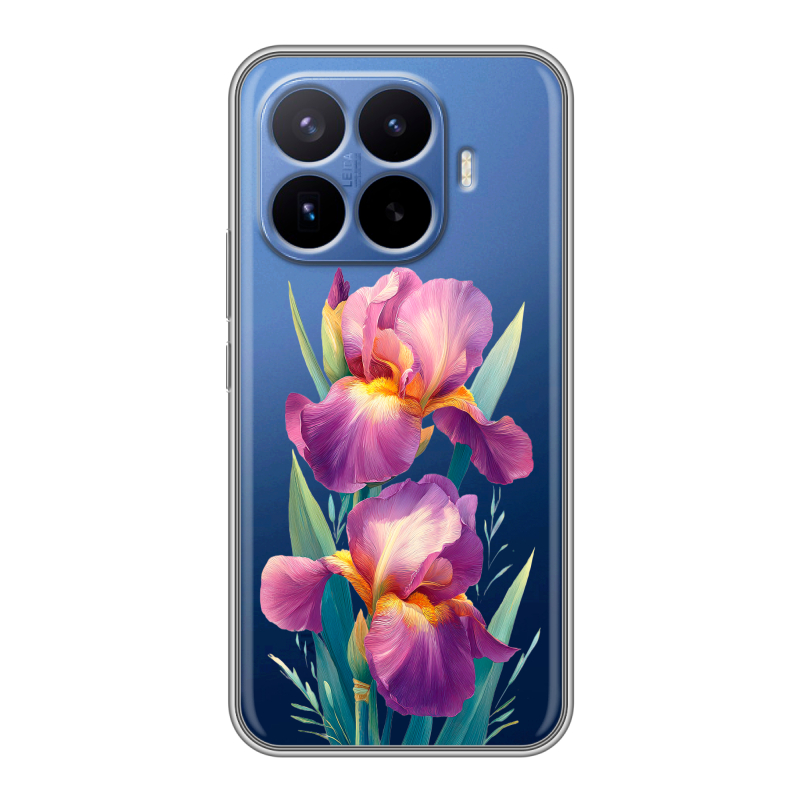 Силиконовый чехол на Xiaomi 17T Pro с принтом Цветы орхидеи Силиконовый чехол на Xiaomi 17T Pro с принтом Цветы орхидеи