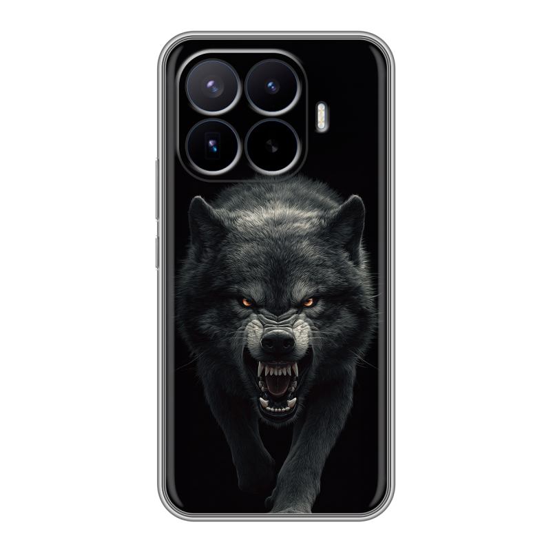 Силиконовый чехол на Xiaomi 17T Pro с принтом Волк Силиконовый чехол на Xiaomi 17T Pro с принтом Волк