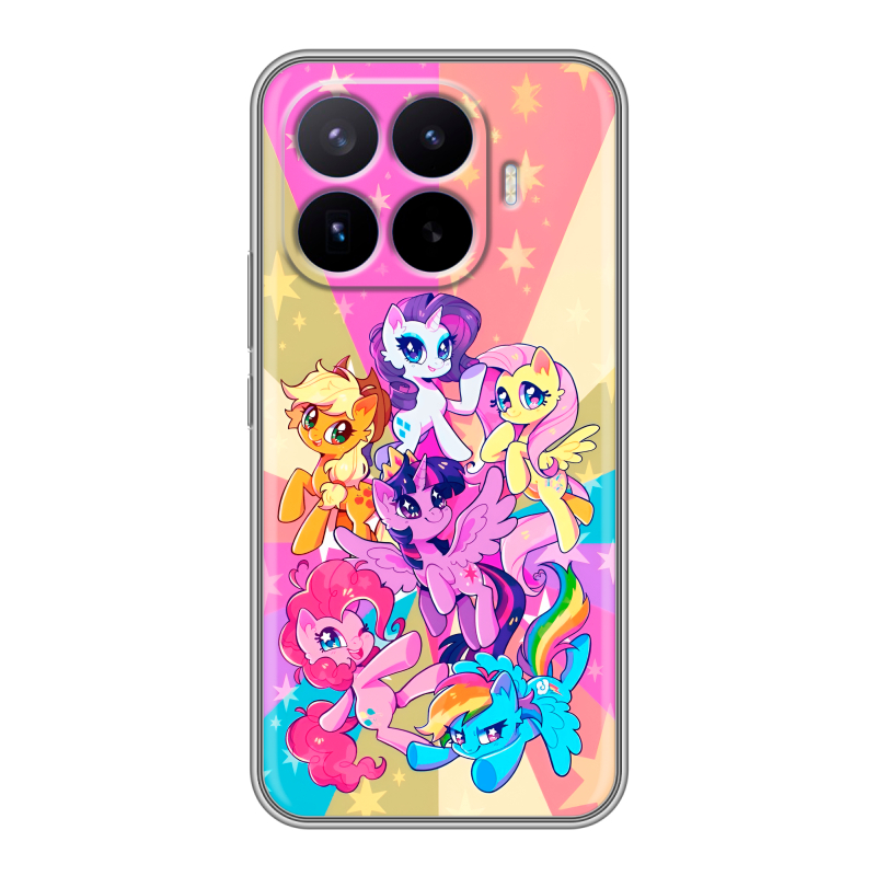 Силиконовый чехол на Xiaomi 17T Pro с принтом My little pony Дружба чудо Силиконовый чехол на Xiaomi 17T Pro с принтом My little pony Дружба чудо