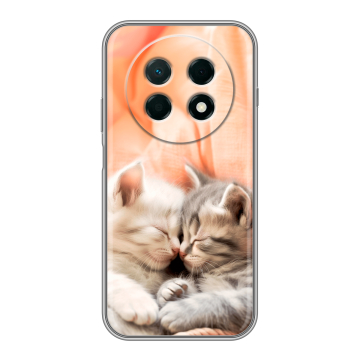 Силиконовый чехол на Huawei Nova 15 Max с принтом Котята