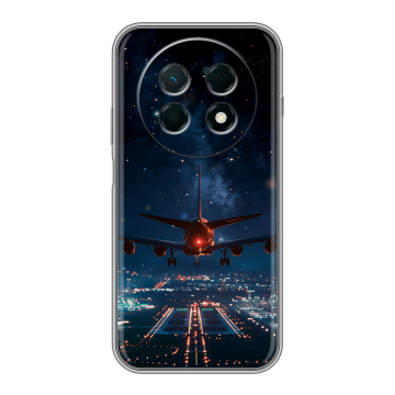 Силиконовый чехол на Huawei Nova 15 Max с принтом самолет