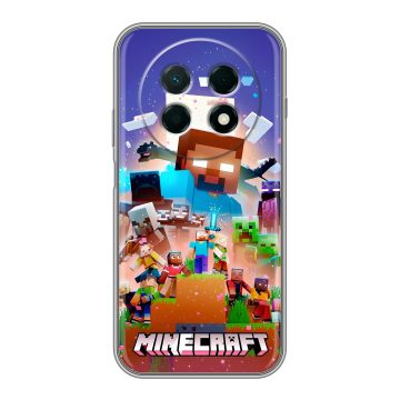 Силиконовый чехол на Huawei Nova 15 Max с принтом Майнкрафт Minecraft