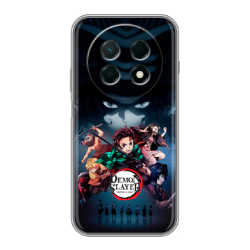 Силиконовый чехол на Huawei Nova 15 Max с принтом Demon Slayer Клинок рассекающий демонов