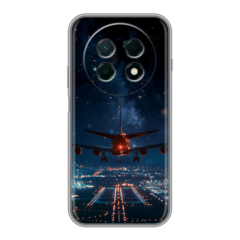Силиконовый чехол на Huawei Nova 15 Max с принтом самолет Силиконовый чехол на Huawei Nova 15 Max с принтом самолет