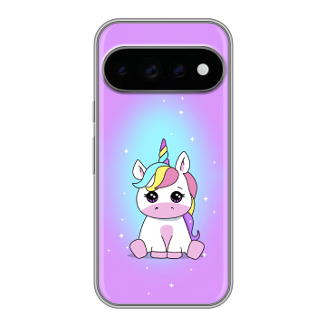 Силиконовый чехол на Google Pixel 11 Pro с принтом Единорог