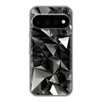 Силиконовый чехол на Google Pixel 11 Pro с принтом Черные кристаллы