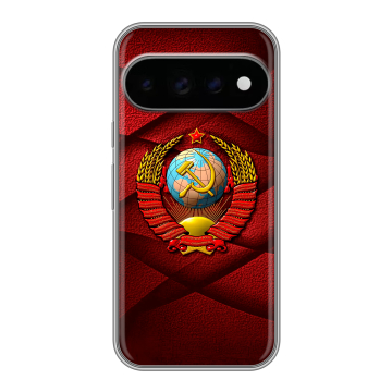 Силиконовый чехол на Google Pixel 11 Pro с принтом Герб СССР