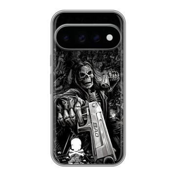 Силиконовый чехол на Google Pixel 11 Pro с принтом Скелет