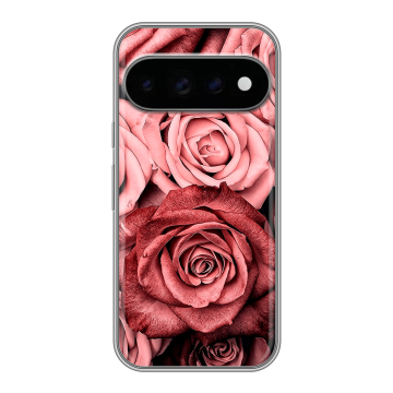 Силиконовый чехол на Google Pixel 11 Pro с принтом Цветы розы