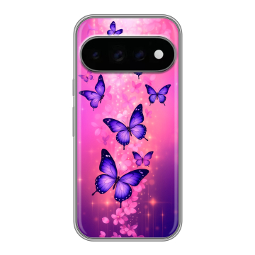 Силиконовый чехол на Google Pixel 11 Pro с принтом Бабочки Силиконовый чехол на Google Pixel 11 Pro с принтом Бабочки