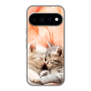 Силиконовый чехол на Google Pixel 11 Pro с принтом Котята