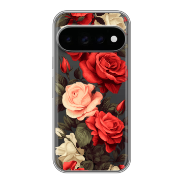 Силиконовый чехол на Google Pixel 11 Pro с принтом Розы Силиконовый чехол на Google Pixel 11 Pro с принтом Розы