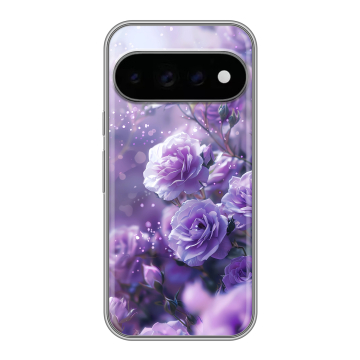 Силиконовый чехол на Google Pixel 11 Pro с принтом Розы цветы Силиконовый чехол на Google Pixel 11 Pro с принтом Розы цветы