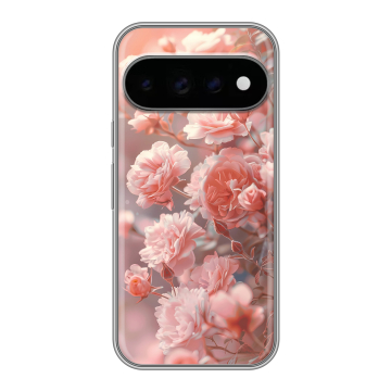 Силиконовый чехол на Google Pixel 11 Pro с принтом Розовые розы Силиконовый чехол на Google Pixel 11 Pro с принтом Розовые розы