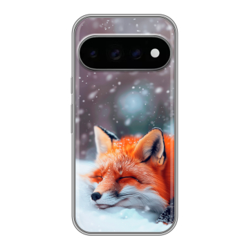 Силиконовый чехол на Google Pixel 11 Pro с принтом лиса Силиконовый чехол на Google Pixel 11 Pro с принтом лиса