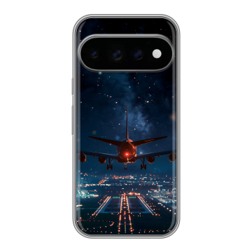 Силиконовый чехол на Google Pixel 11 Pro с принтом самолет Силиконовый чехол на Google Pixel 11 Pro с принтом самолет