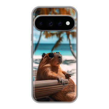 Силиконовый чехол на Google Pixel 11 Pro с принтом Капибара Силиконовый чехол на Google Pixel 11 Pro с принтом Капибара