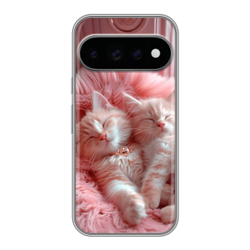Силиконовый чехол на Google Pixel 11 Pro с принтом котята котики Силиконовый чехол на Google Pixel 11 Pro с принтом котята котики