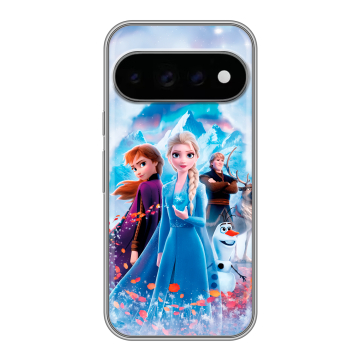 Силиконовый чехол на Google Pixel 11 Pro с принтом Холодное сердце Frozen Силиконовый чехол на Google Pixel 11 Pro с принтом Холодное сердце Frozen