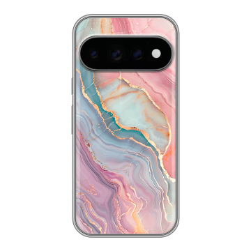 Силиконовый чехол на Google Pixel 11 Pro с принтом розовый мрамор Силиконовый чехол на Google Pixel 11 Pro с принтом розовый мрамор
