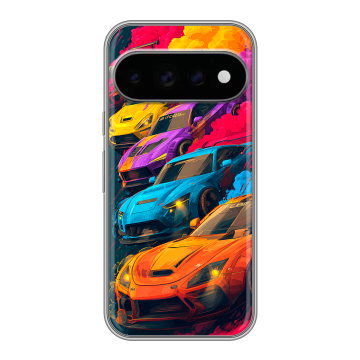 Силиконовый чехол на Google Pixel 11 Pro с принтом Тачки