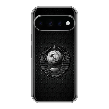 Силиконовый чехол на Google Pixel 11 Pro с принтом Герб Флаг СССР