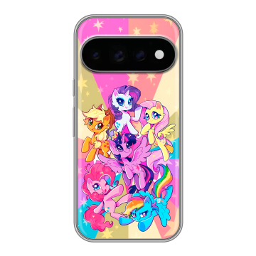Силиконовый чехол на Google Pixel 11 Pro с принтом My little pony Дружба чудо Силиконовый чехол на Google Pixel 11 Pro с принтом My little pony Дружба чудо