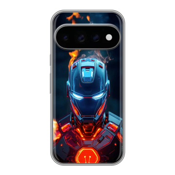 Силиконовый чехол на Google Pixel 11 Pro с принтом IronMan Железный человек