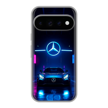 Силиконовый чехол на Google Pixel 11 Pro с принтом Mercedes Мерседес Силиконовый чехол на Google Pixel 11 Pro с принтом Mercedes Мерседес