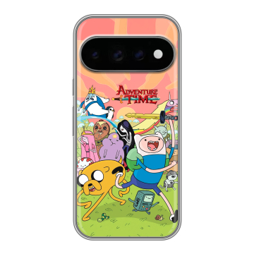 Силиконовый чехол на Google Pixel 11 Pro с принтом Adventure time Время приключений