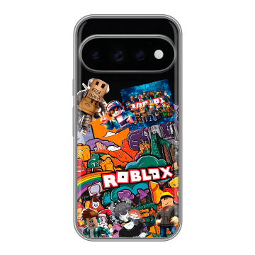 Силиконовый чехол на Google Pixel 11 Pro с принтом Roblox Роблокс Силиконовый чехол на Google Pixel 11 Pro с принтом Roblox Роблокс