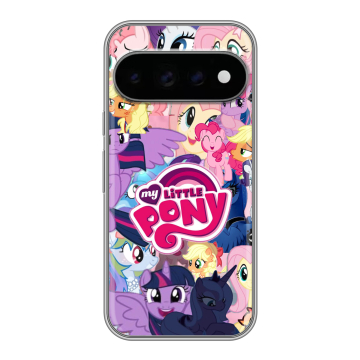 Силиконовый чехол на Google Pixel 11 Pro с принтом My little pony Дружба чудо