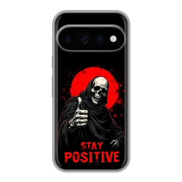 Силиконовый чехол на Google Pixel 11 Pro с принтом смешной скелет