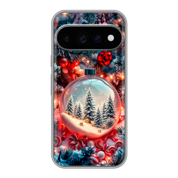 Силиконовый чехол на Google Pixel 11 Pro с принтом Новый год