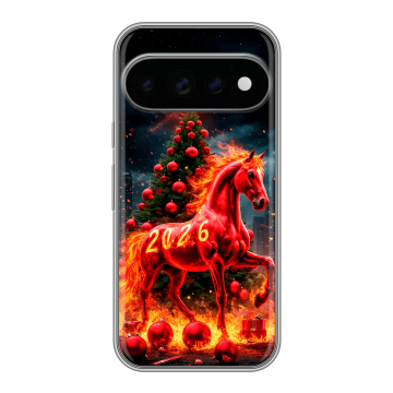 Силиконовый чехол на Google Pixel 11 Pro с принтом Новый год