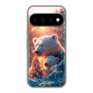 Силиконовый чехол на Google Pixel 11 Pro с принтом Новый год