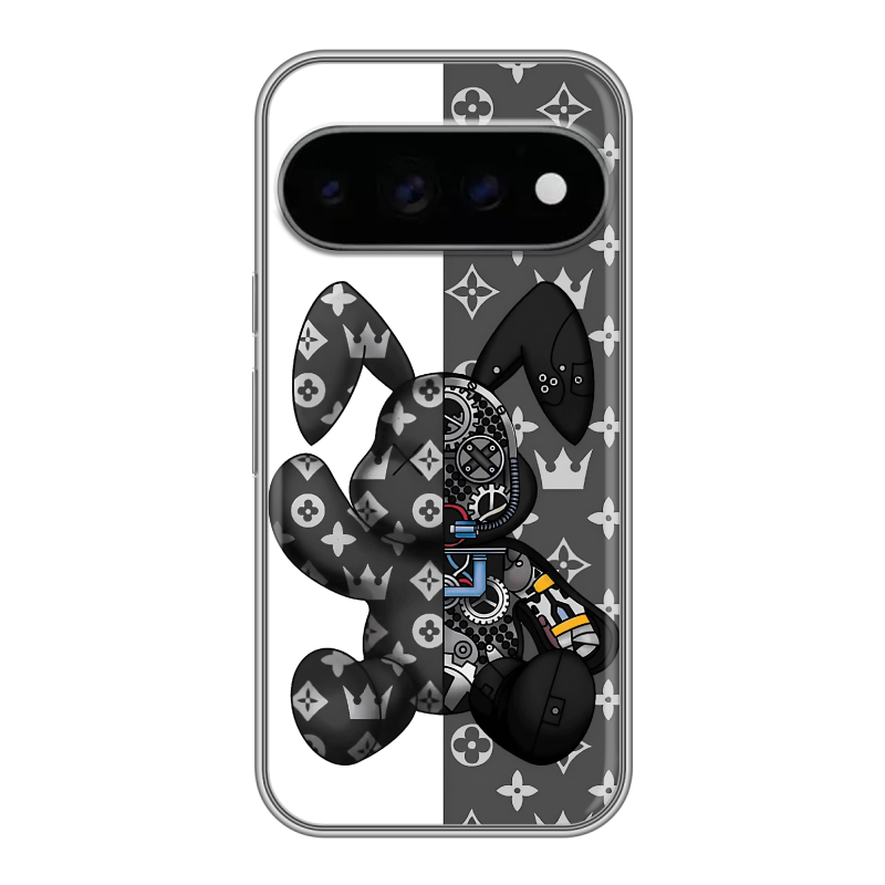 Силиконовый чехол на Google Pixel 11 Pro с принтом Луи робот Силиконовый чехол на Google Pixel 11 Pro с принтом Луи робот