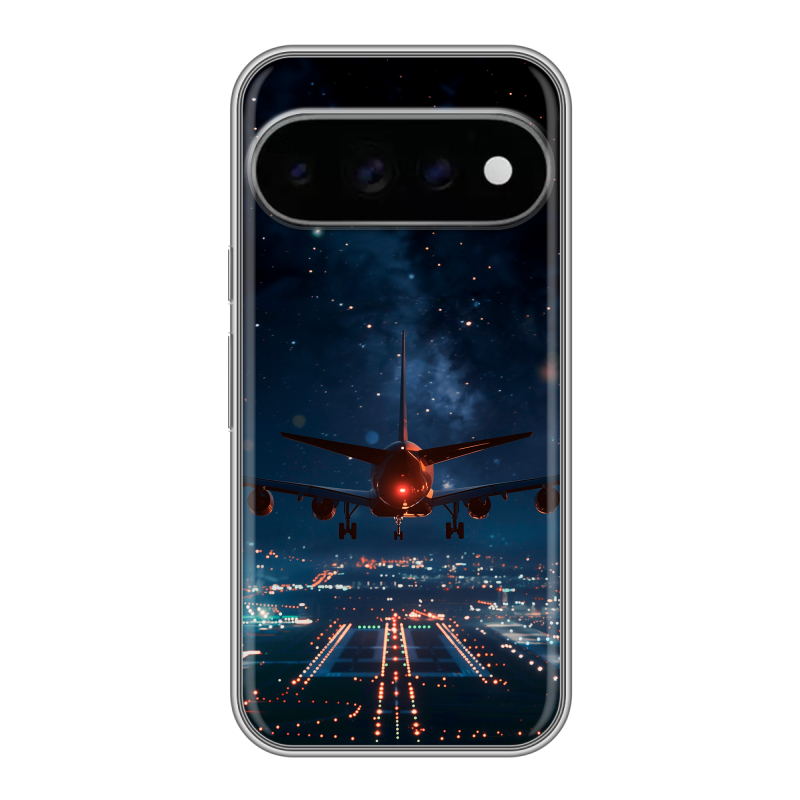 Силиконовый чехол на Google Pixel 11 Pro с принтом самолет Силиконовый чехол на Google Pixel 11 Pro с принтом самолет