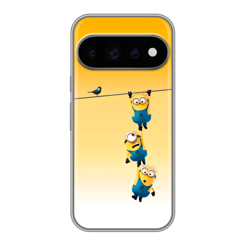 Силиконовый чехол на Google Pixel 11 Pro с принтом Миньоны Силиконовый чехол на Google Pixel 11 Pro с принтом Миньоны