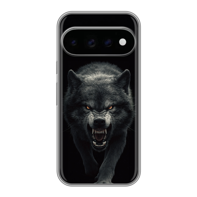 Силиконовый чехол на Google Pixel 11 Pro с принтом Волк Силиконовый чехол на Google Pixel 11 Pro с принтом Волк