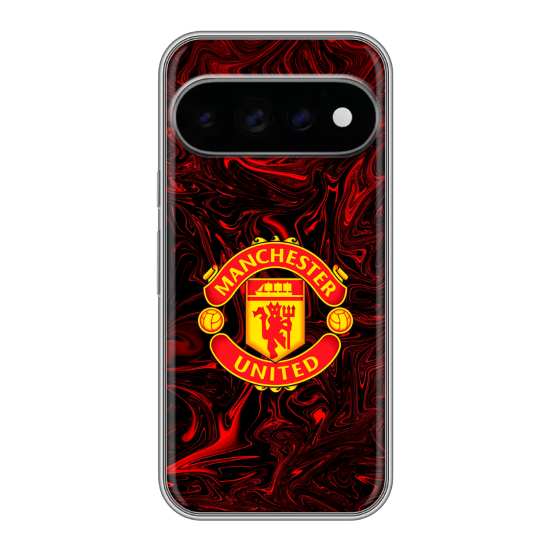 Силиконовый чехол на Google Pixel 11 Pro с принтом Manchester United Силиконовый чехол на Google Pixel 11 Pro с принтом Manchester United