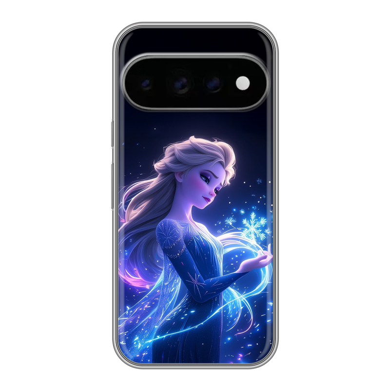 Силиконовый чехол на Google Pixel 11 Pro с принтом Холодное сердце Frozen Силиконовый чехол на Google Pixel 11 Pro с принтом Холодное сердце Frozen