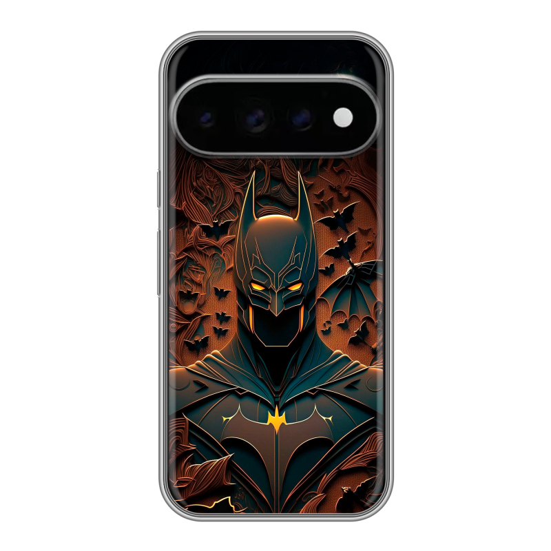Силиконовый чехол на Google Pixel 11 Pro с принтом Batman Бэтмен Силиконовый чехол на Google Pixel 11 Pro с принтом Batman Бэтмен