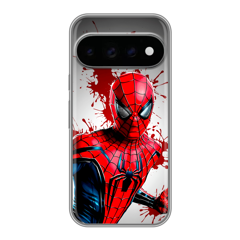 Силиконовый чехол на Google Pixel 11 Pro с принтом Spiderman Человек паук Силиконовый чехол на Google Pixel 11 Pro с принтом Spiderman Человек паук